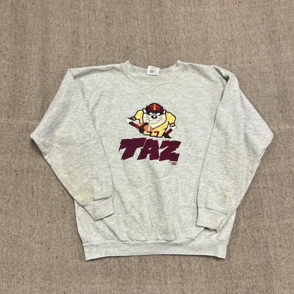Vintage Other - Vintage Tasmanian Devil‎ Sweatshirt Mens Large Gray 1990s